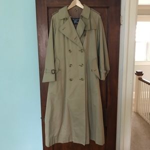 Burberry Floor Length Trench w/Wool Liner